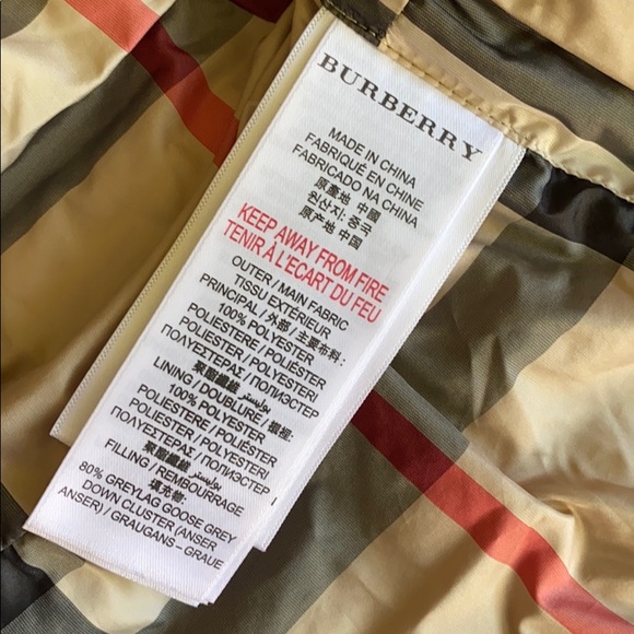 Burberry Quilted Puffer Baby Jacket Winter - Picture 4 of 8